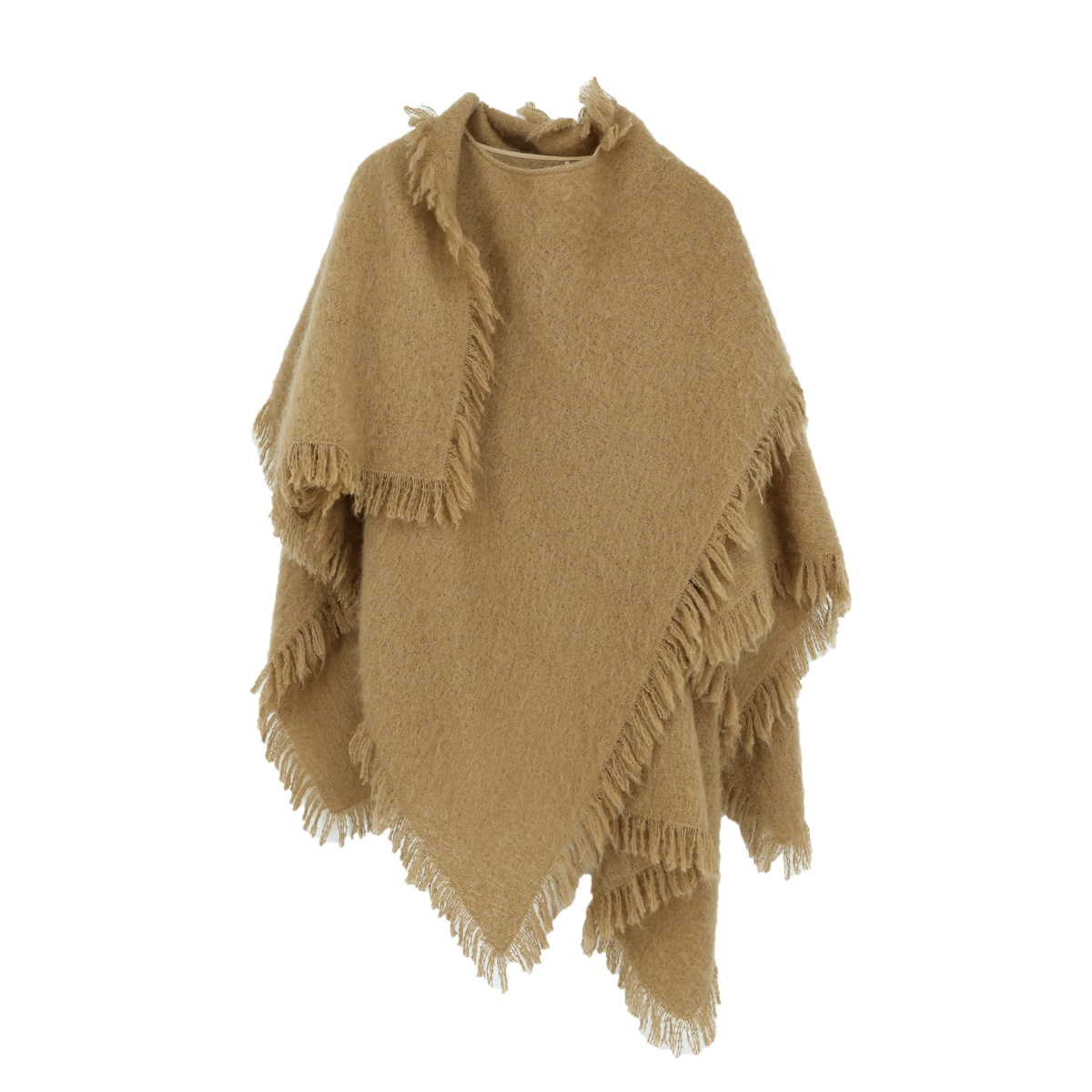 有尾YOUWEI 马海毛手工流苏斗篷 Y8025101