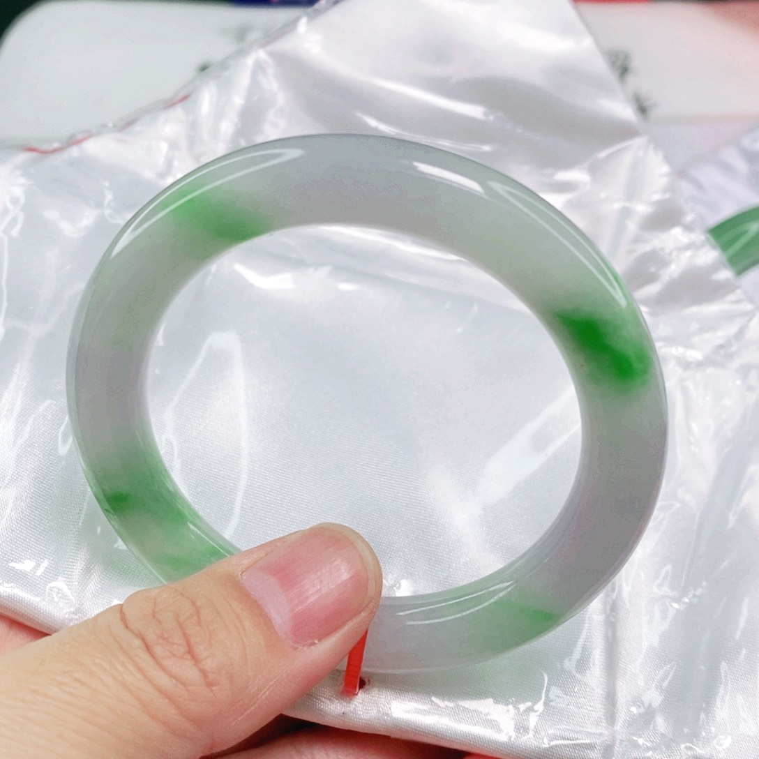 未镶嵌手镯翡翠嗯*53圈口圆条闭眼冲毕业