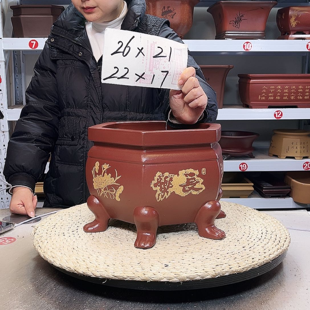 紫砂花盆紫砂花盆