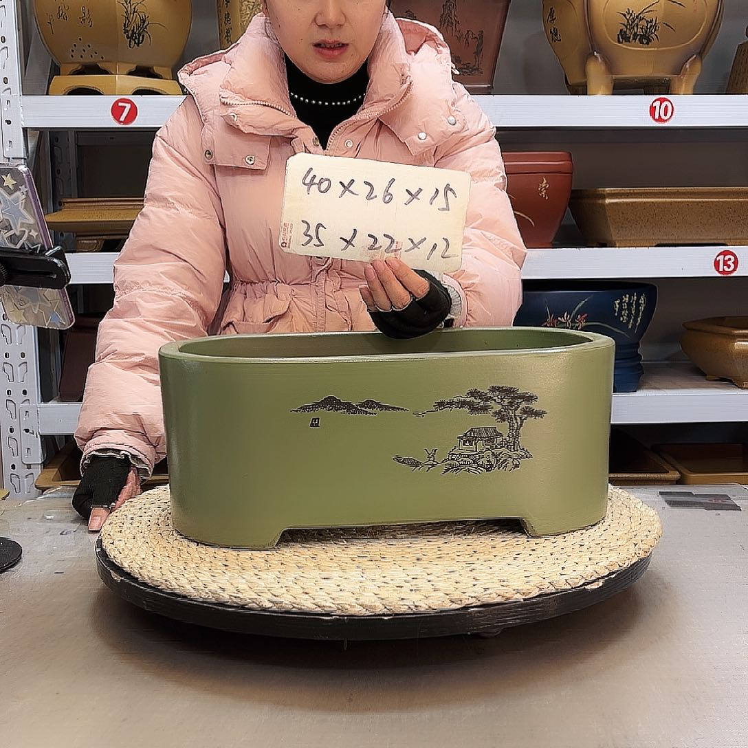 紫砂花盆紫砂花盆