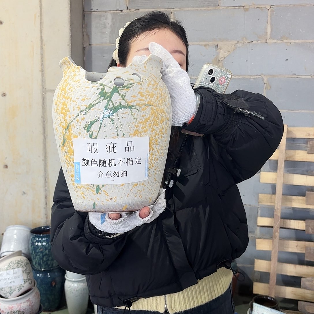 瑕疵一个高26/20红陶