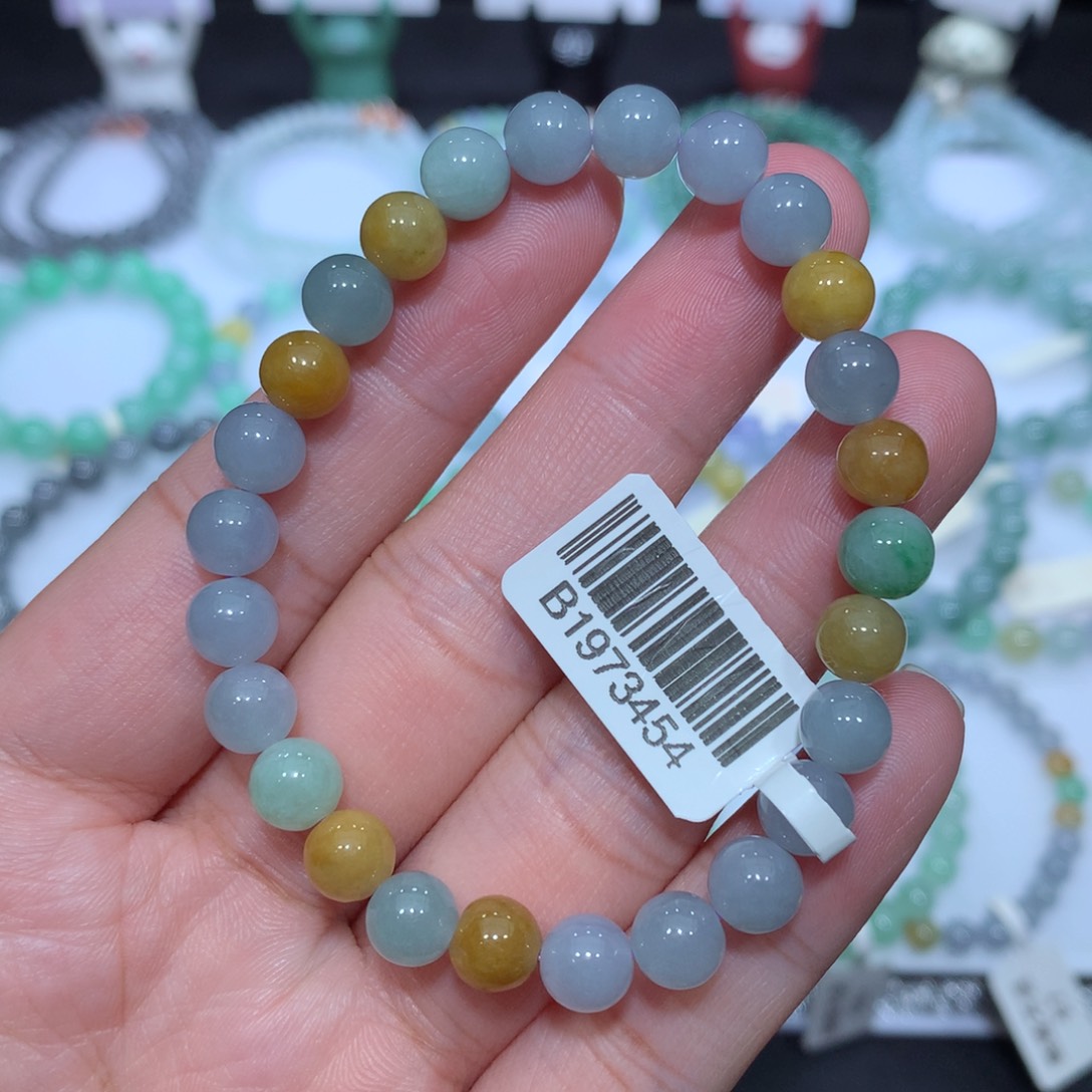翡翠未镶嵌手串天然