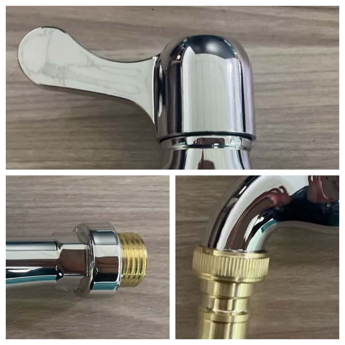 仿铜合金水嘴电镀ABS钢化塑料主体4分管水龙头不生锈防爆水龙头