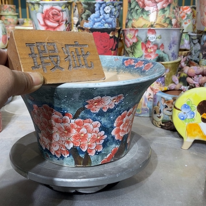 红陶景德镇艺术手绘作品