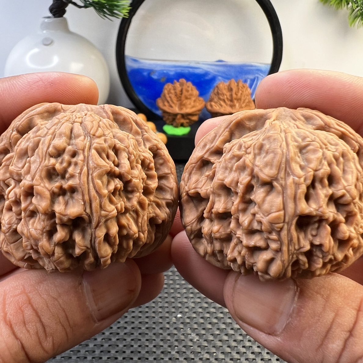 文玩核桃全品赵喜满南疆石球疆48尺寸