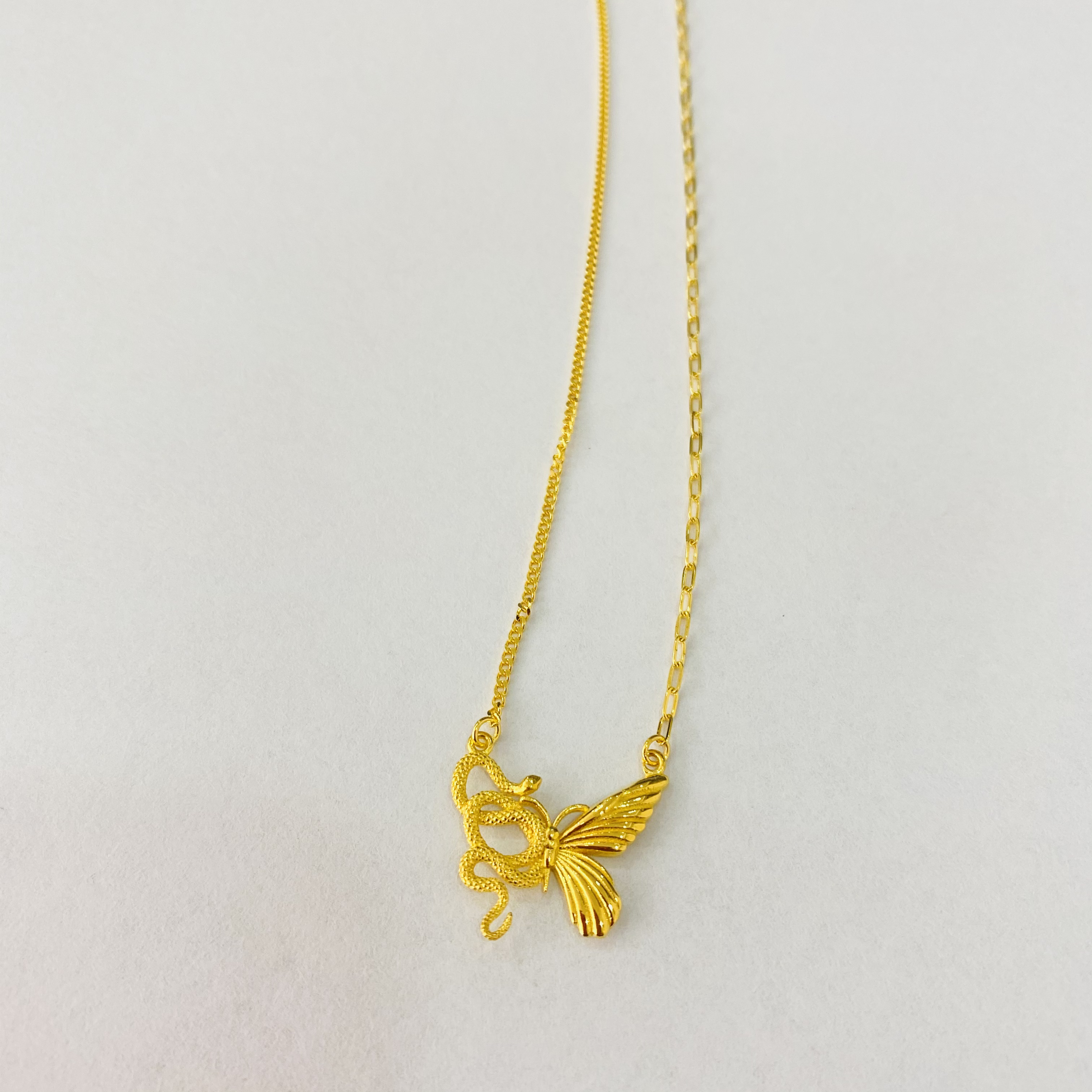 【珊珊专享】足金999饰品 比翼双飞项链 3.86 GP