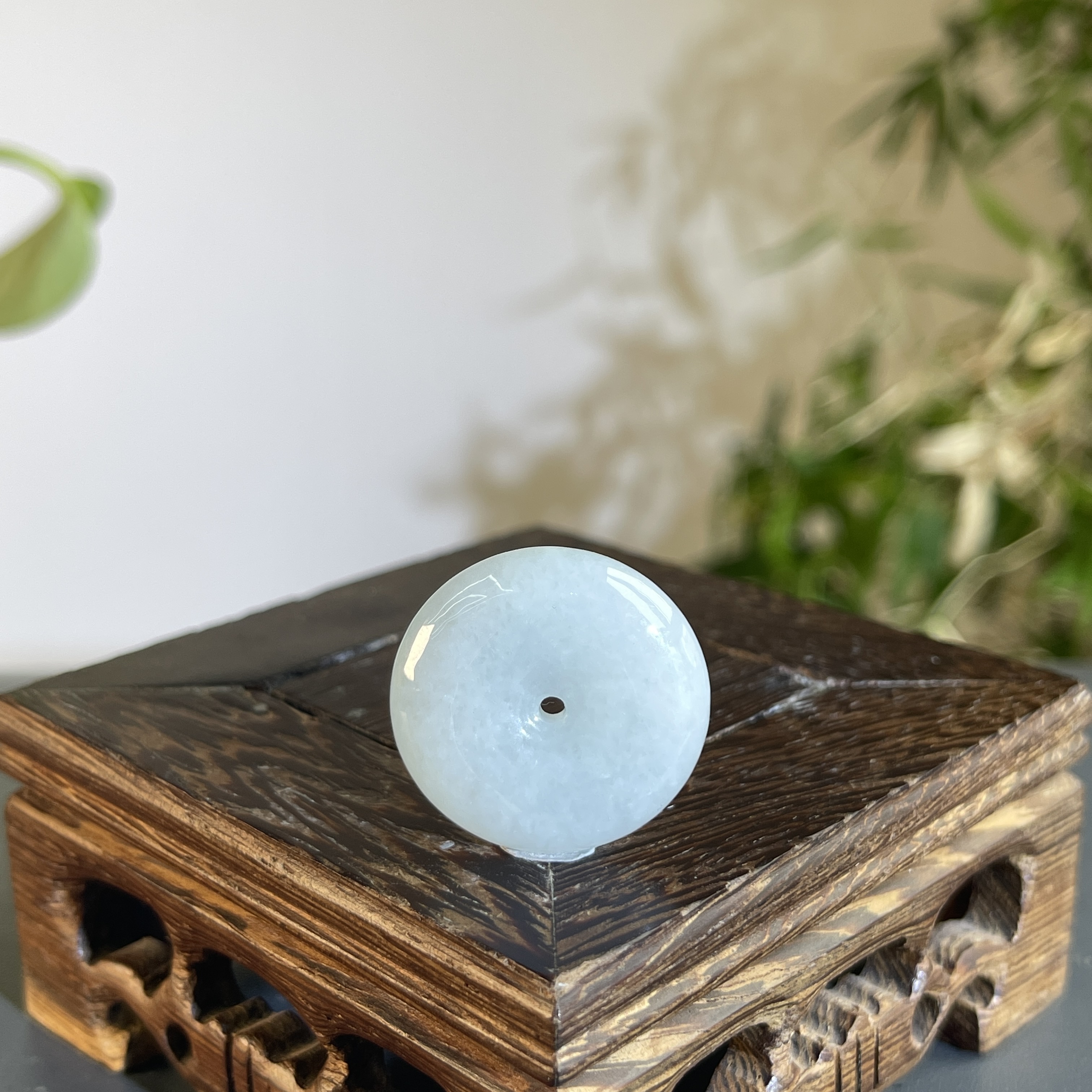 JXB17-012  天然缅甸A货翡翠 平安扣