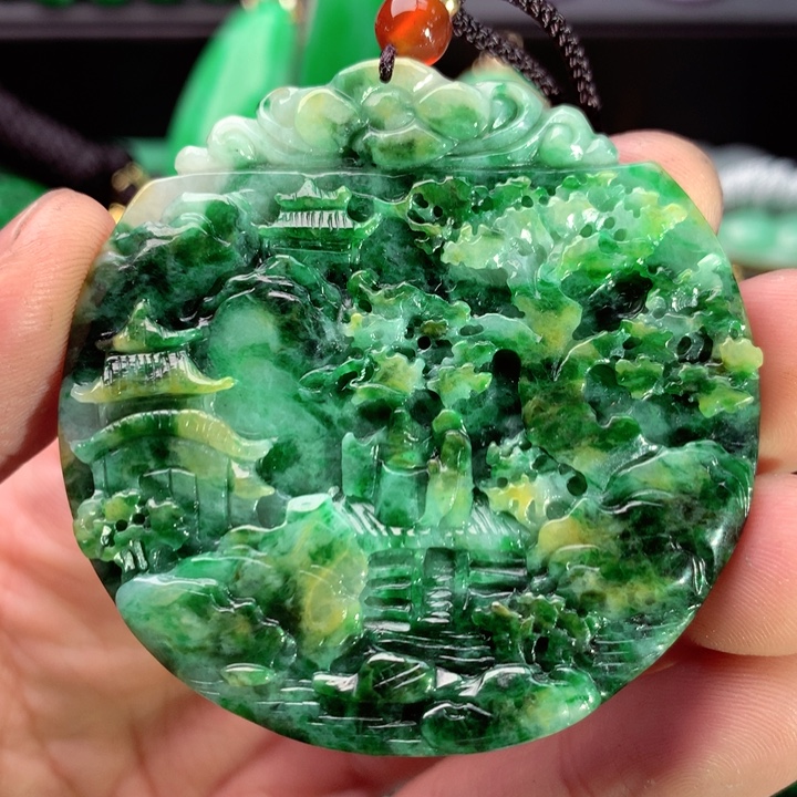 翡翠未镶嵌吊坠(不含链)