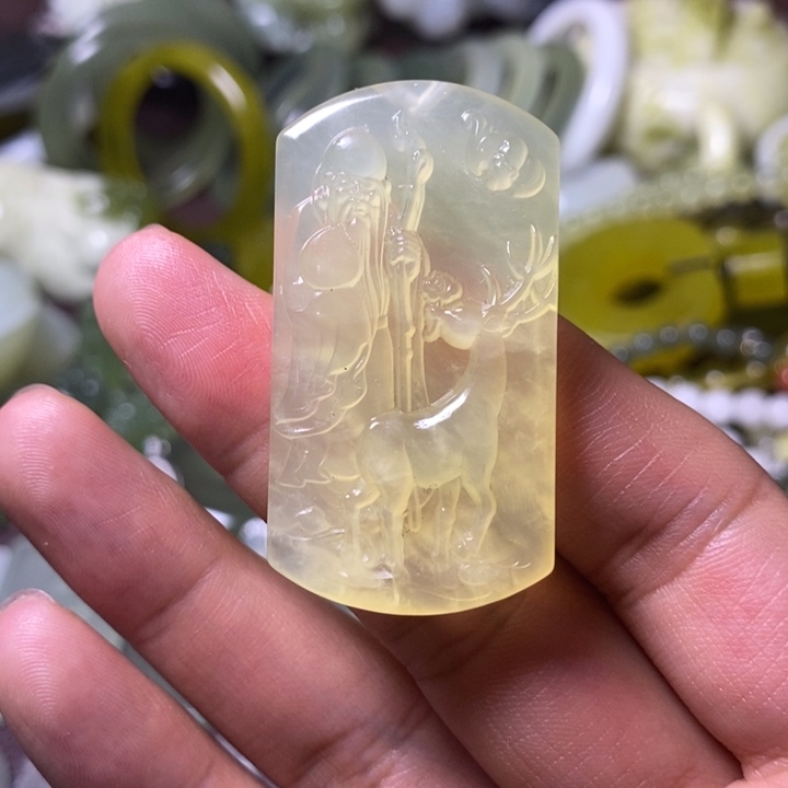 岫玉岫玉颈饰未镶嵌