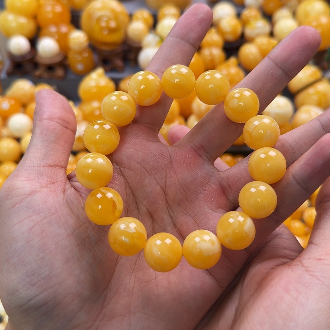 琥珀未镶嵌珠宝奇石16mm同料