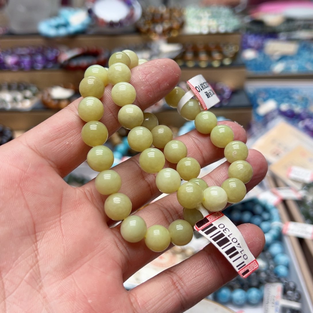 未镶嵌手链水晶黄口9