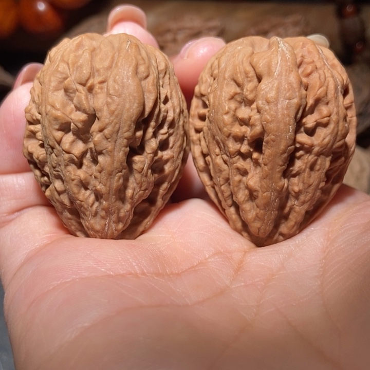 把件文玩核桃东北楸子小雪8