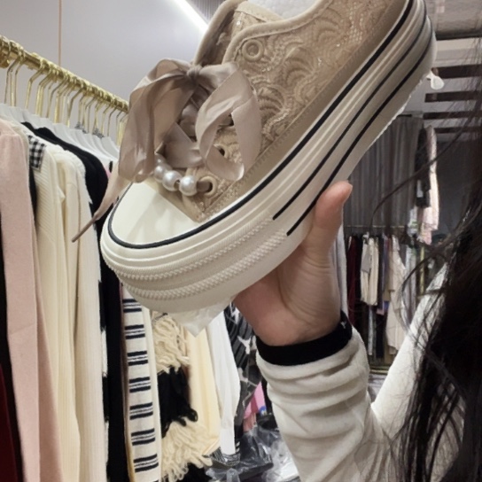 38码卡其色厚底福利清版