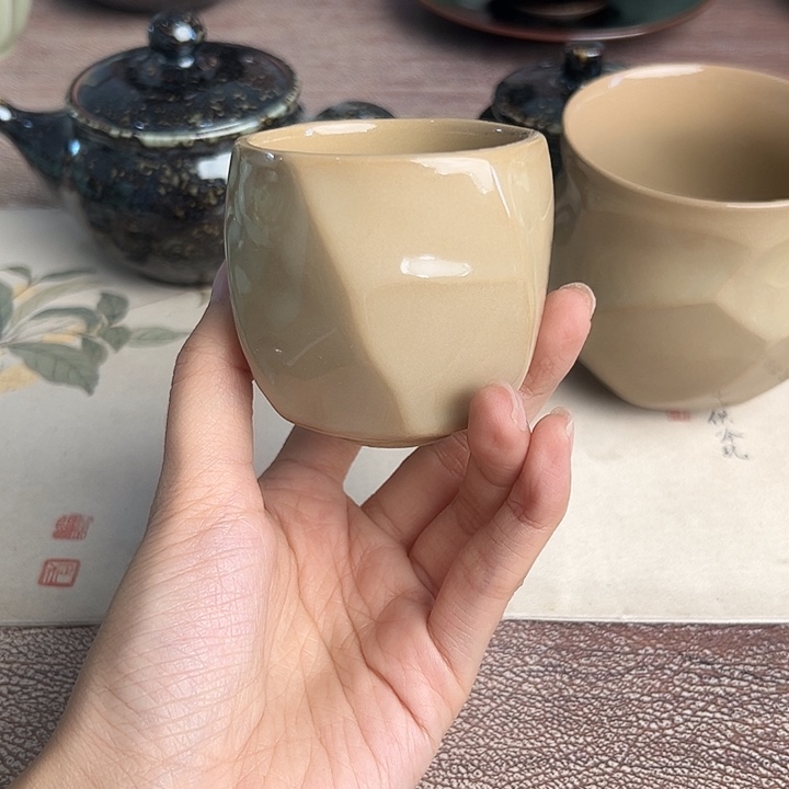 龙泉云间青瓷小米茶器