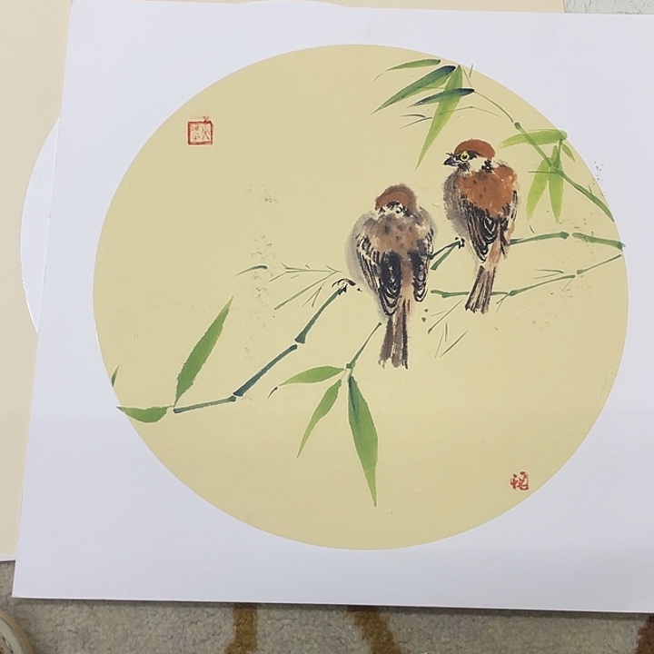 国画33-33卡纸作品艺