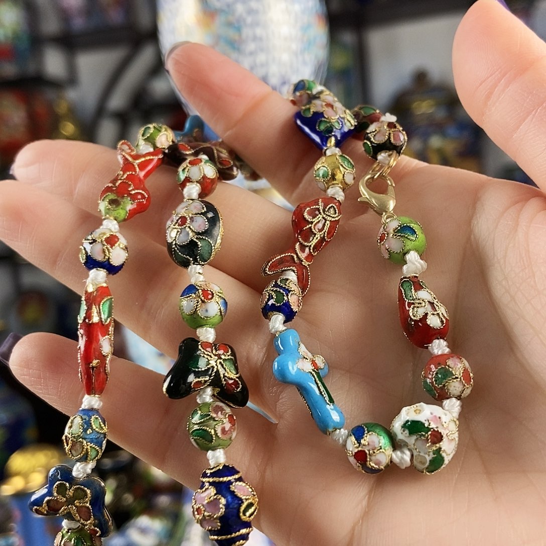 四***娘铜花丝镶嵌多宝色