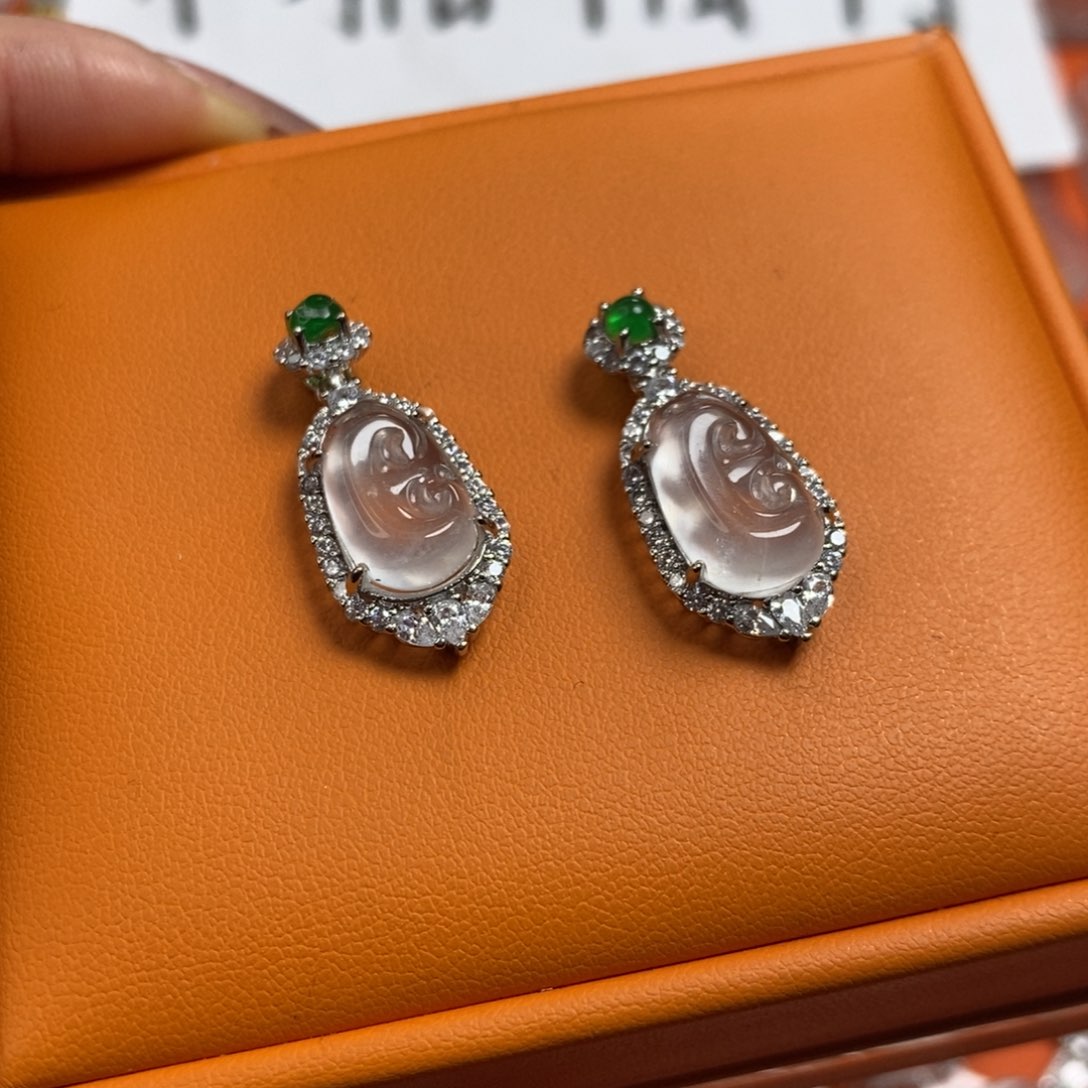 石英质玉如意未镶嵌随机发一件