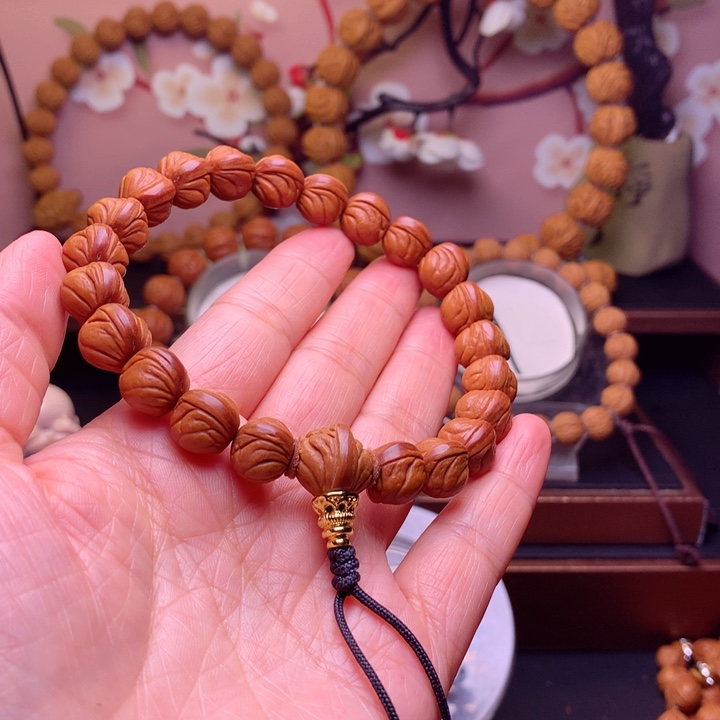 桃核手串龙纹桃核