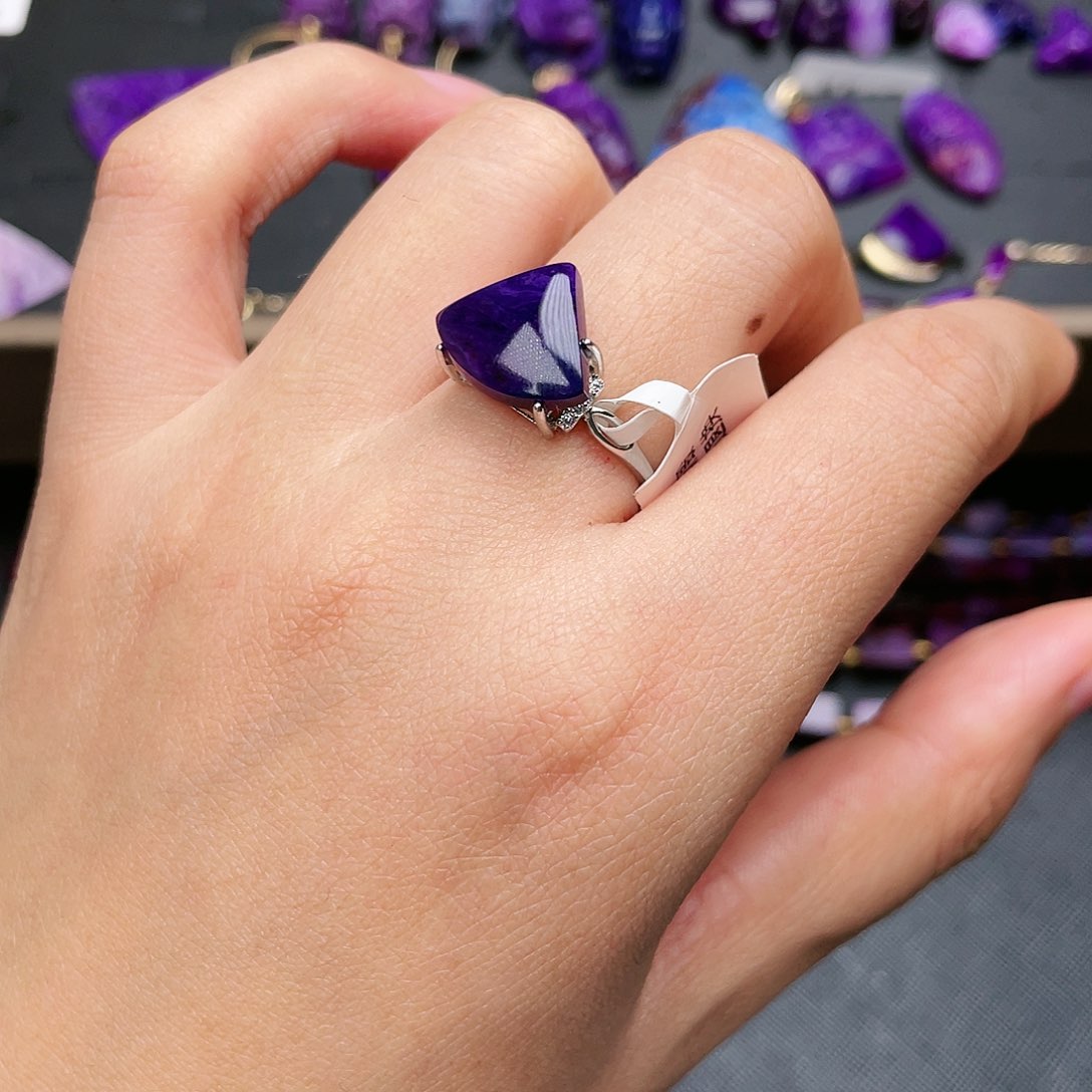 苏纪石（舒俱来）戒指银S925镶嵌