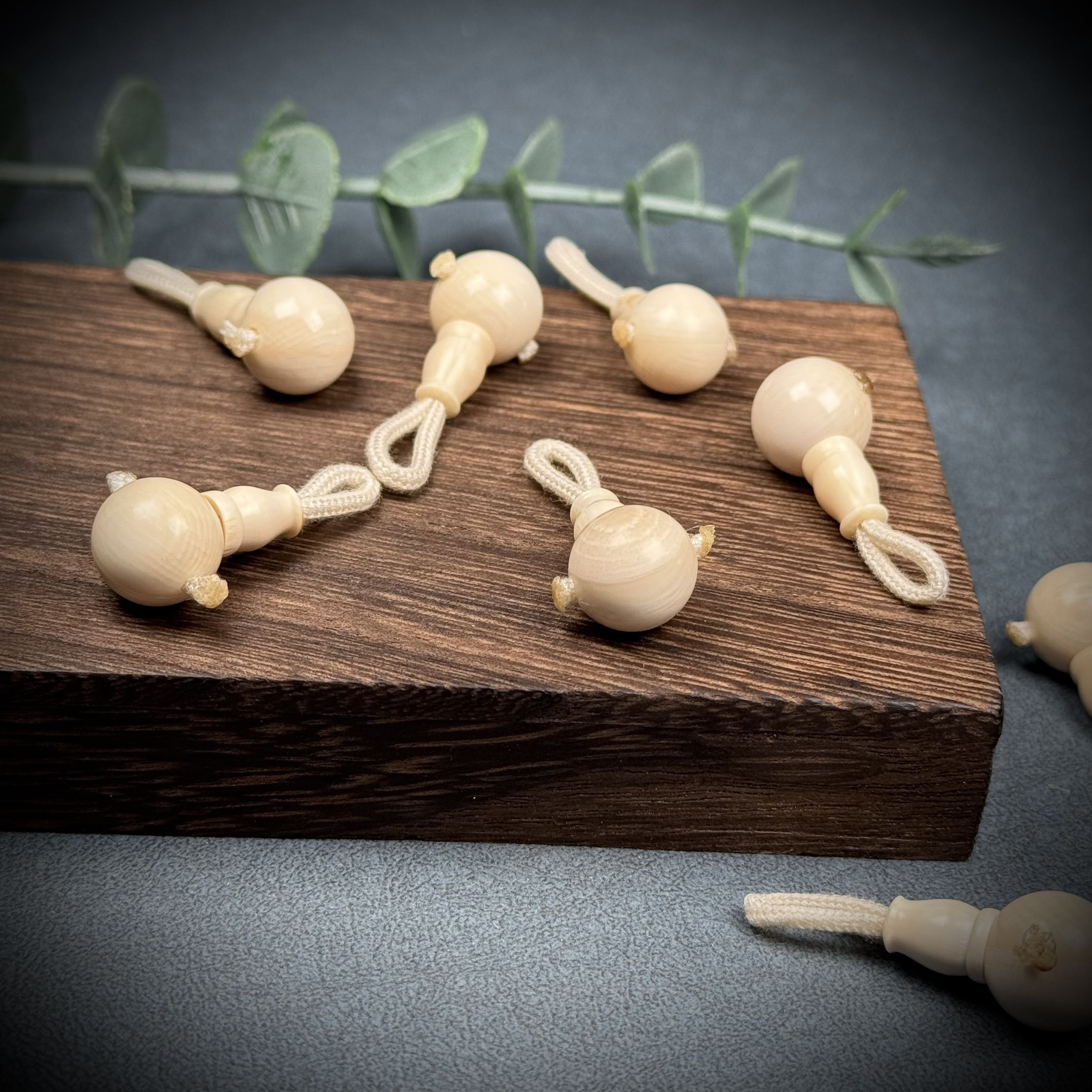 A040天然猛犸牙 藏式圆珠三通 约11+mm支持鉴定假一罚四