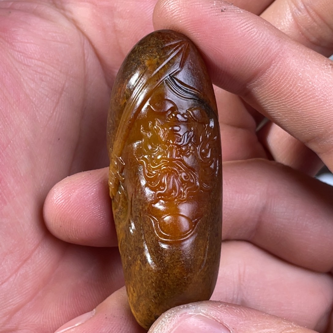 感***错和田玉未镶嵌吊坠(不含链)
