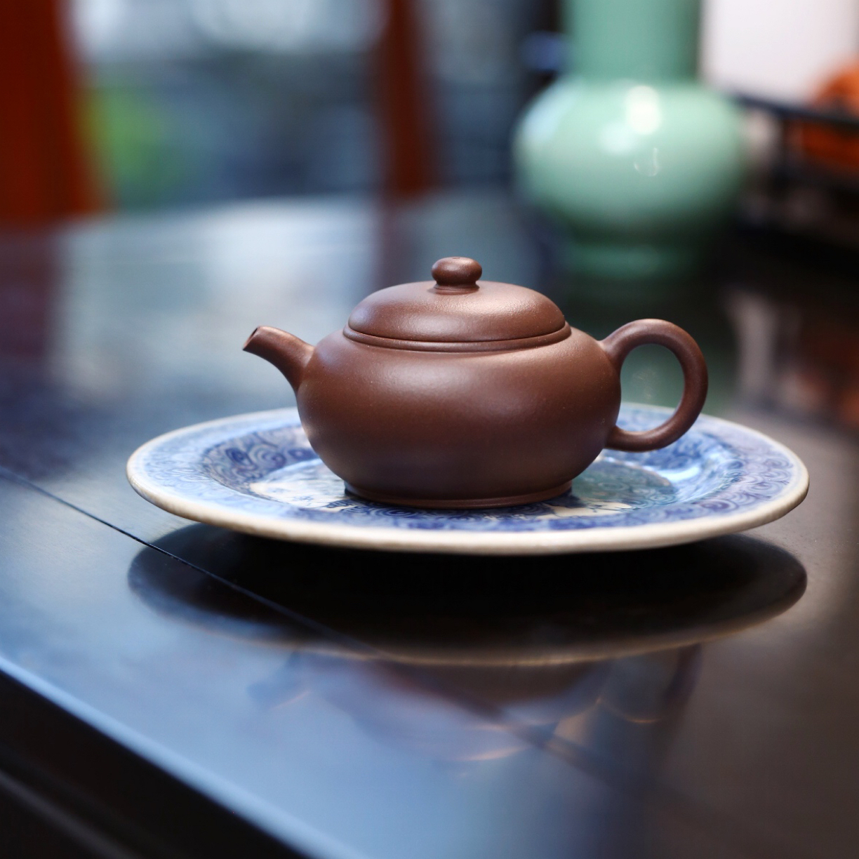 陈尊 而立伍式 原矿紫泥135cc全手工紫砂壶 