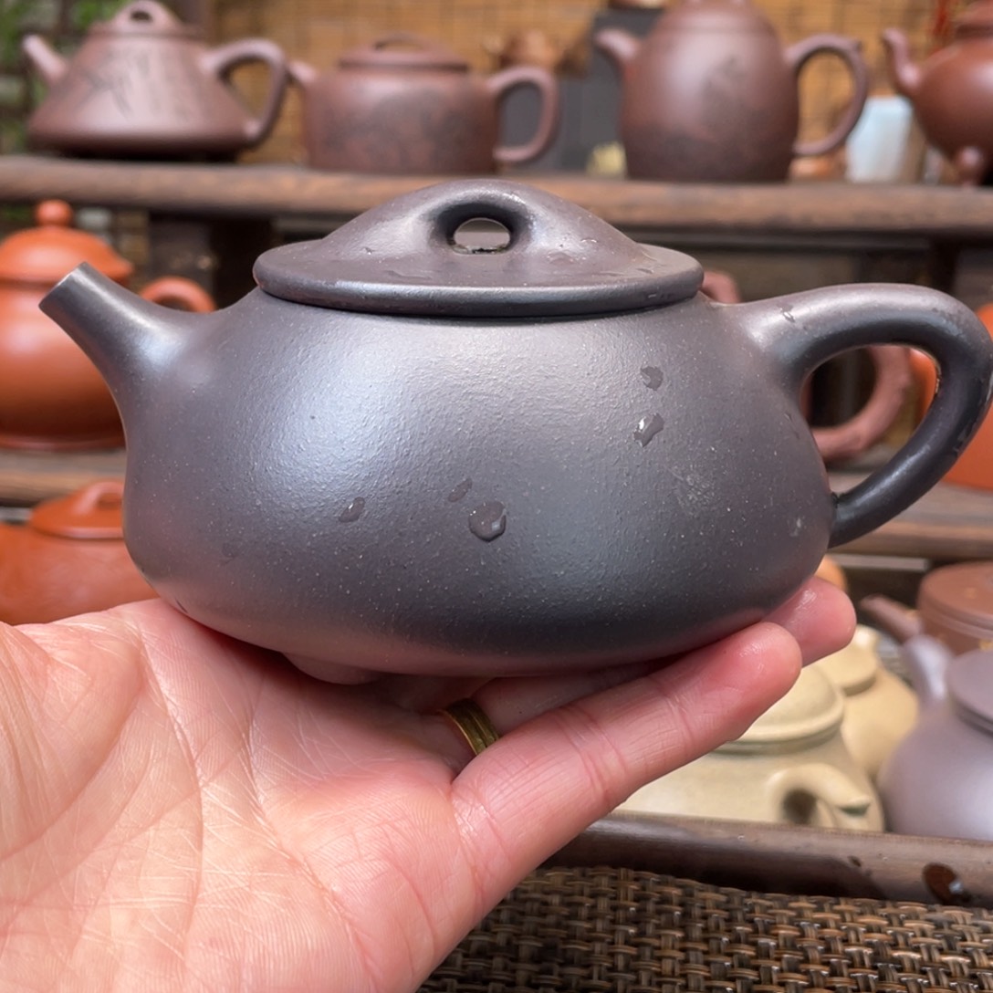 紫砂茶壶牧*鱼宜兴原矿紫手工制300