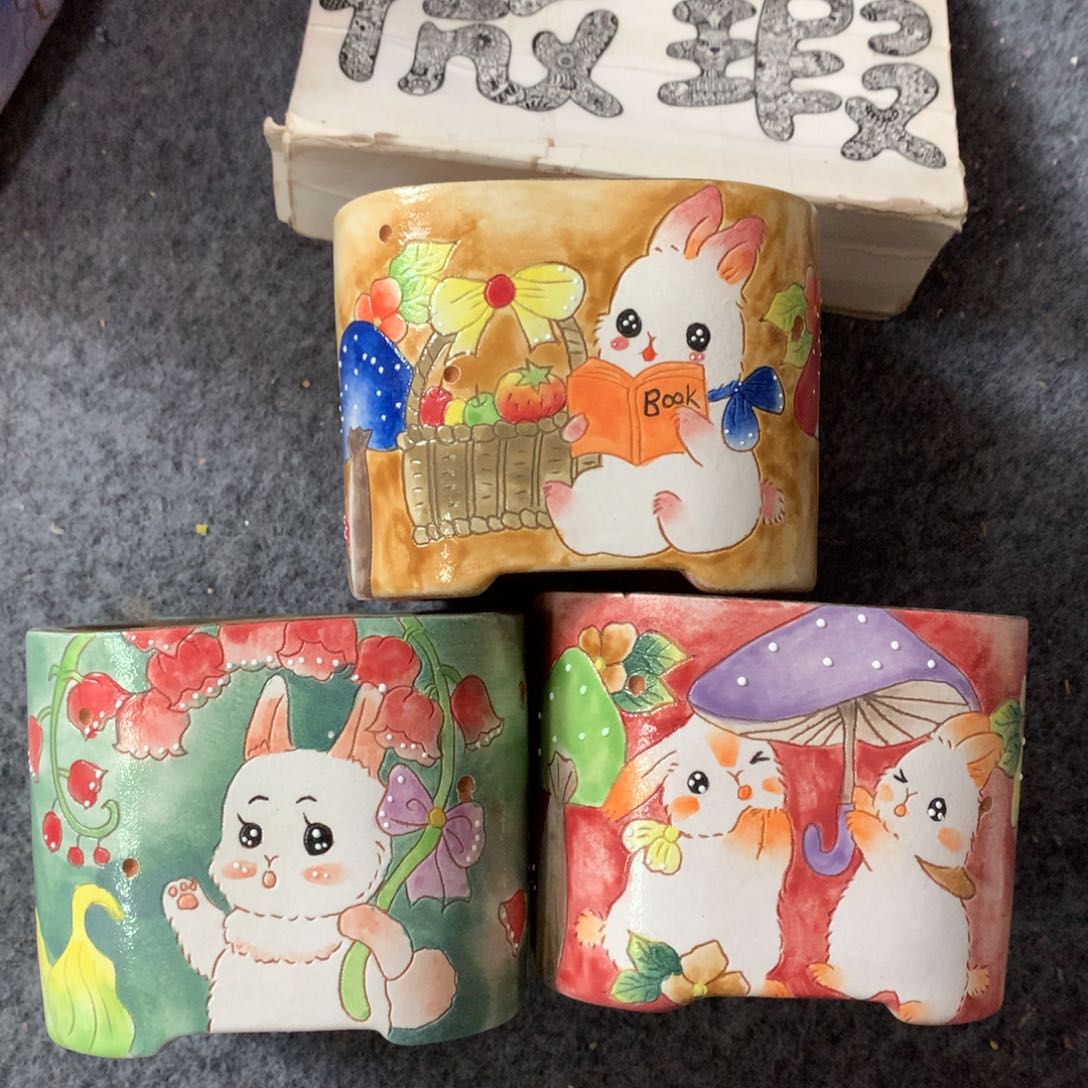 福利微瑕红陶花盆