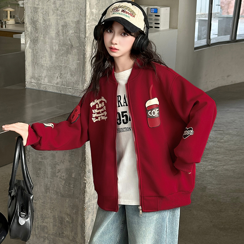 女童外套春秋2025新款中大童洋气早春夹克女孩春装棒球服上衣12岁