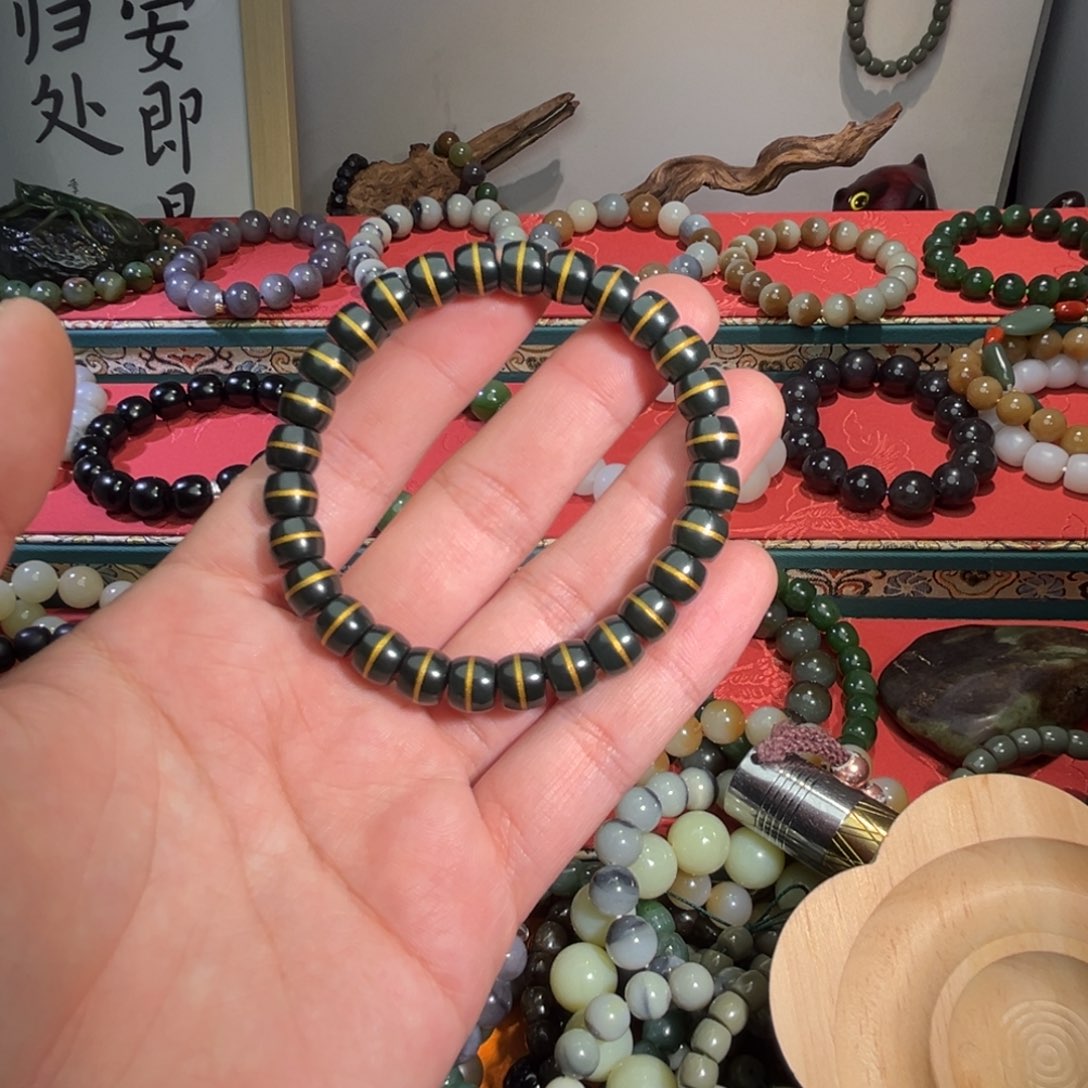 和田玉手链未镶嵌C****