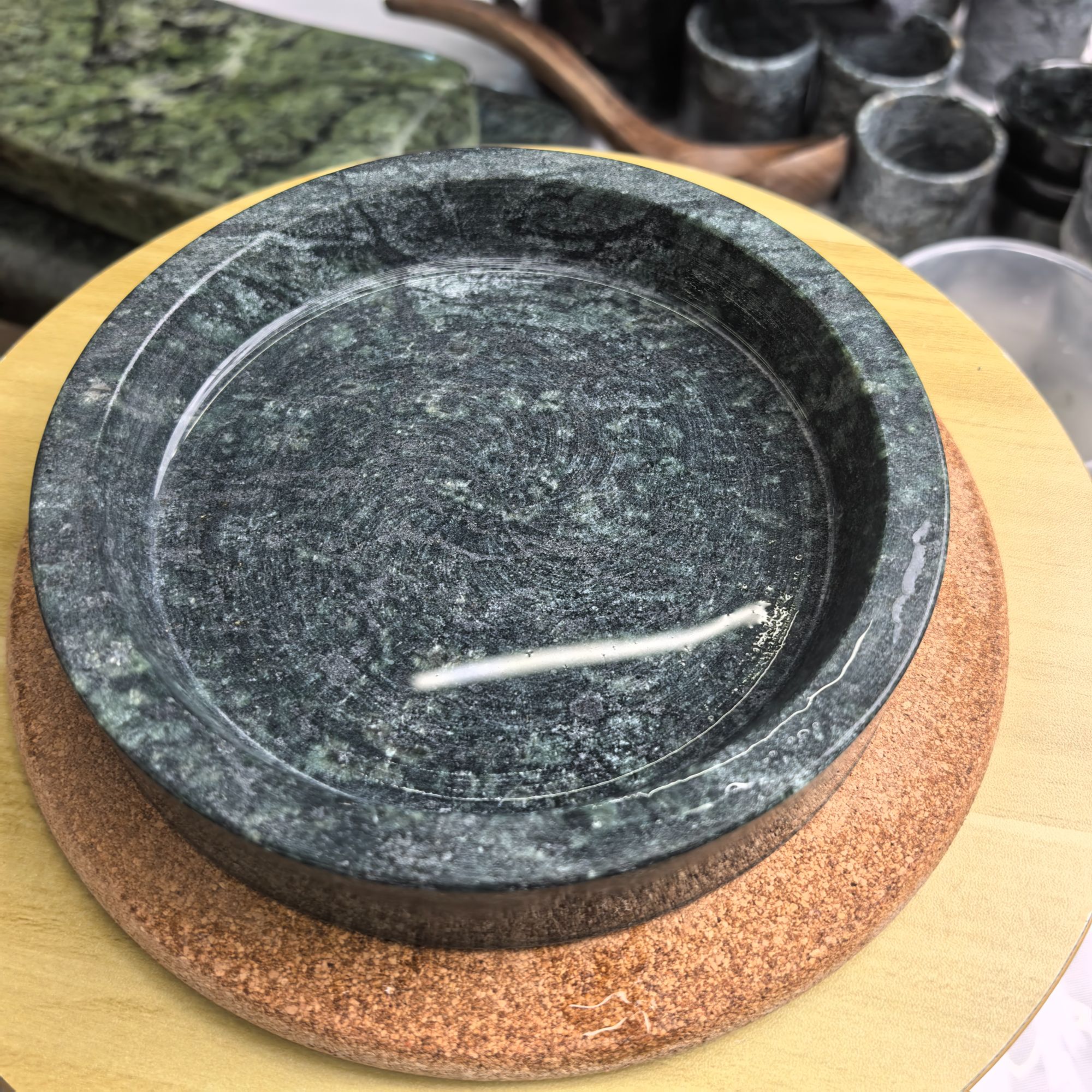 西藏 阿霞家墨脱皂石煎蛋器