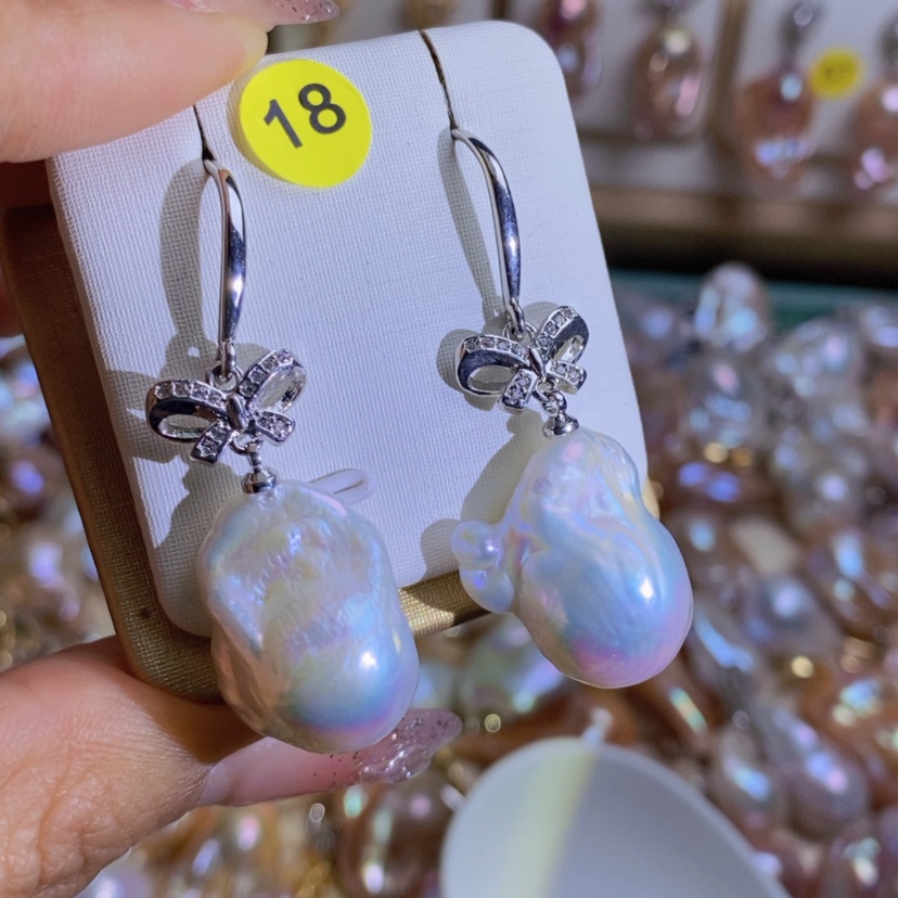 【闪购商品】淡水珍珠天然淡水珍珠（微瑕）合金