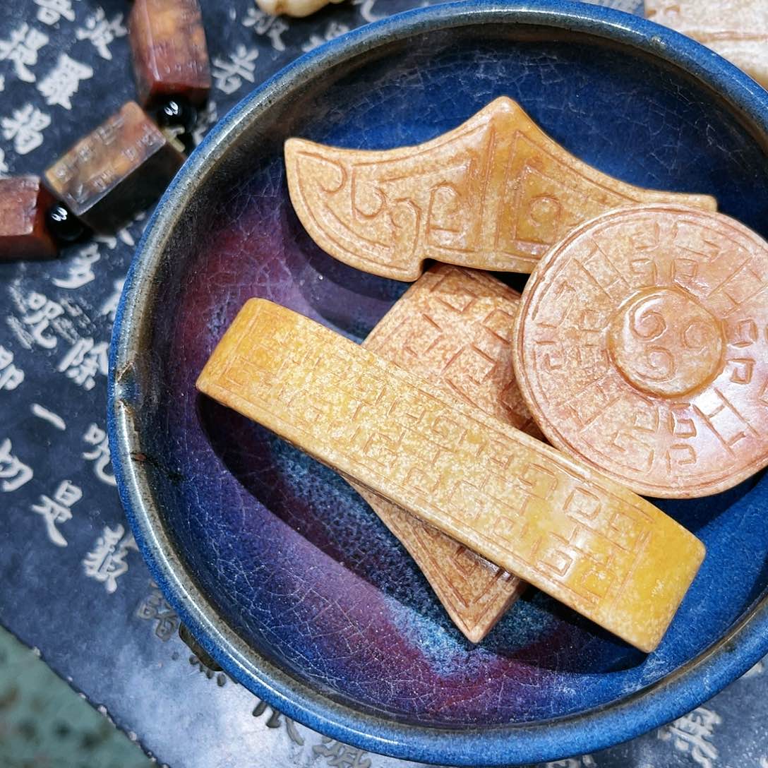 勇*瓦当摆件茶台的一