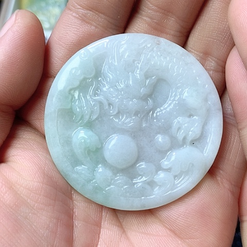 翡翠颈饰未镶嵌天然缅甸翡翠a货