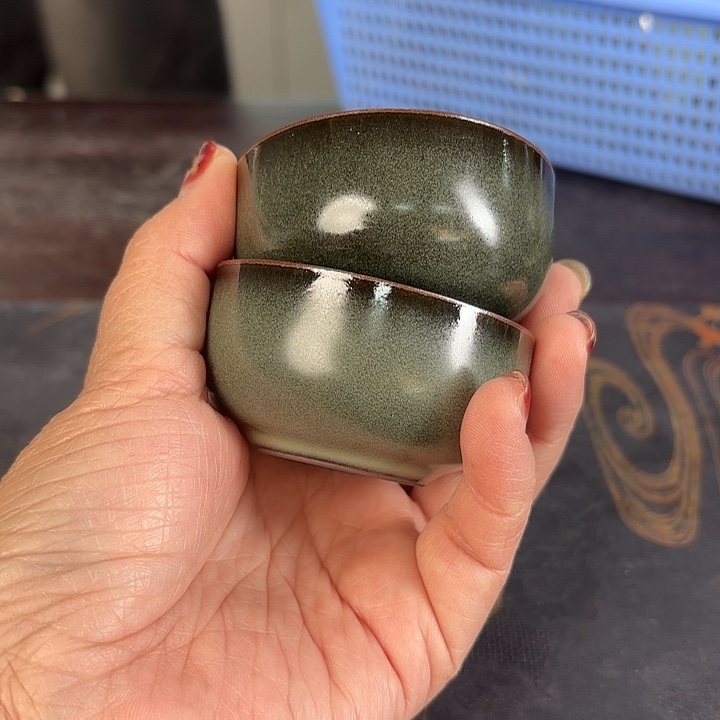 龙泉云间青瓷小米茶器