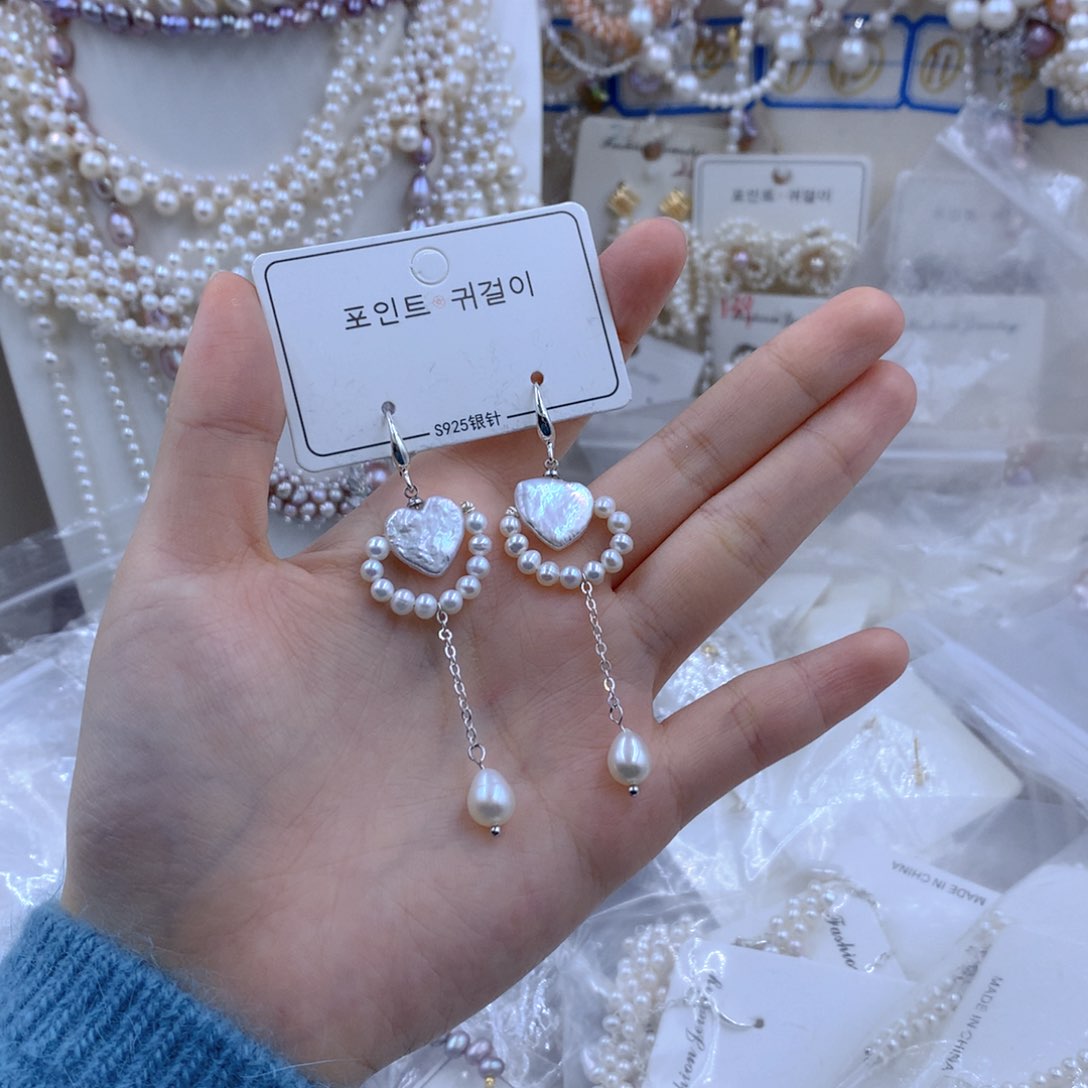 颈饰合金淡水珍珠