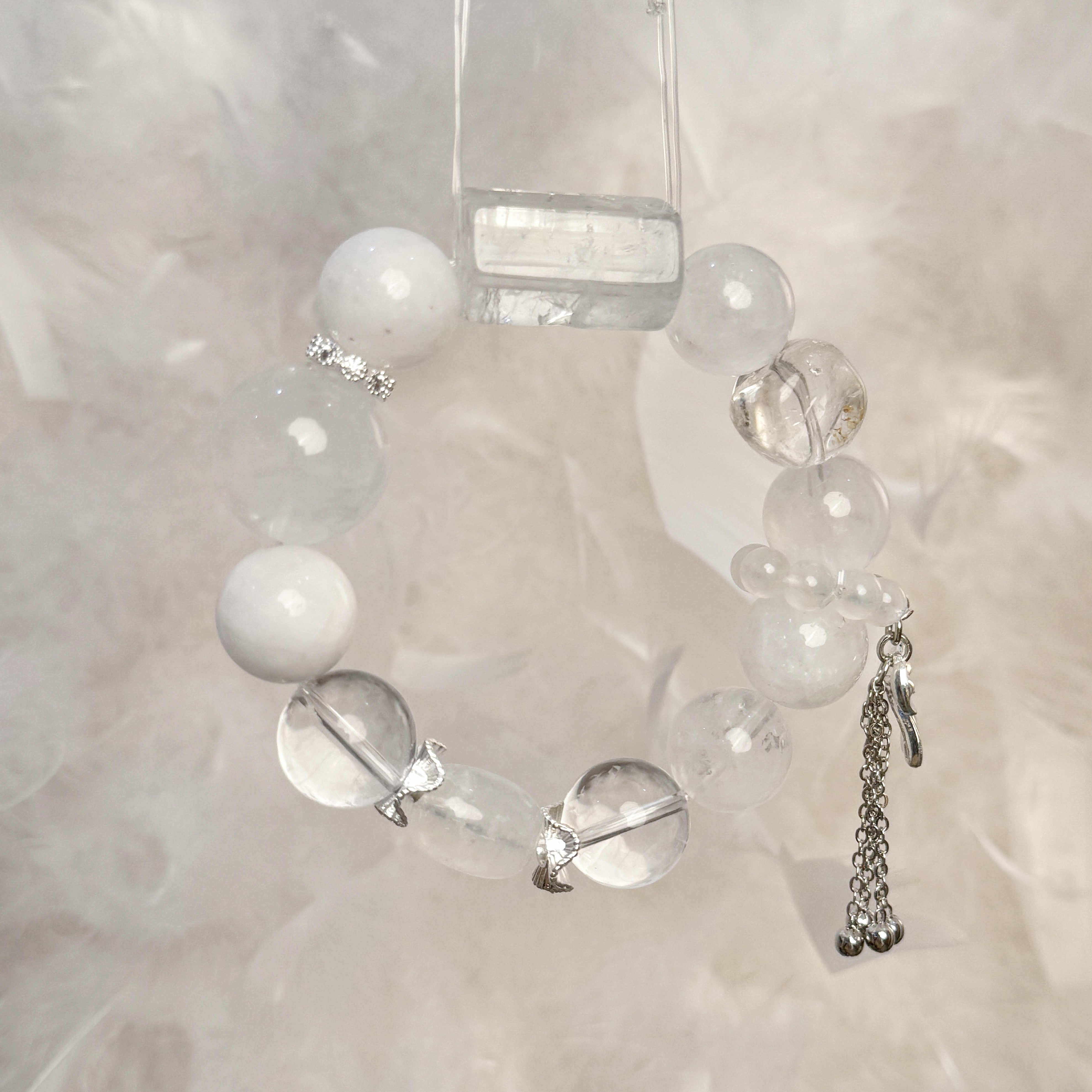 {玉兰}重工原创设计款成品高品质珠子水晶手作