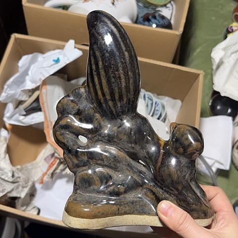 瓷片国营厂库存摆件