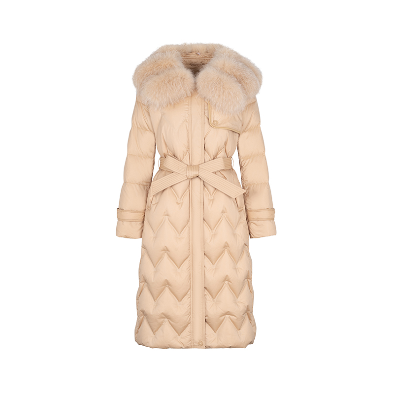 【直播专享】商场同款冬季新品超大狐狸毛领鹅绒服N0911B34909