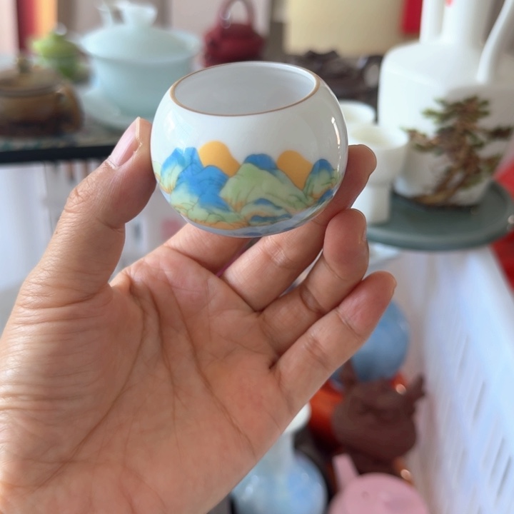 瓷片微瑕陶瓷茶具茶壶花插