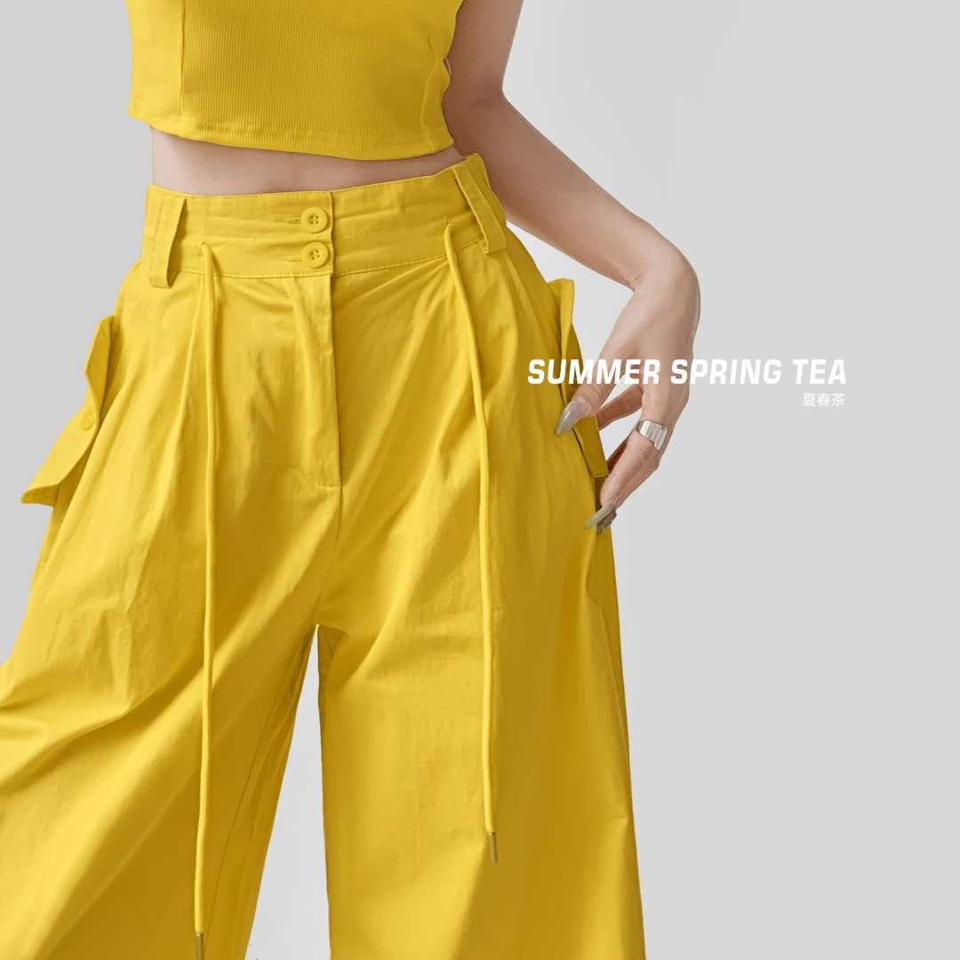 夏春茶甜酷辣妹宽松休闲工装女2025新款高腰美式痞帅炸街风女装