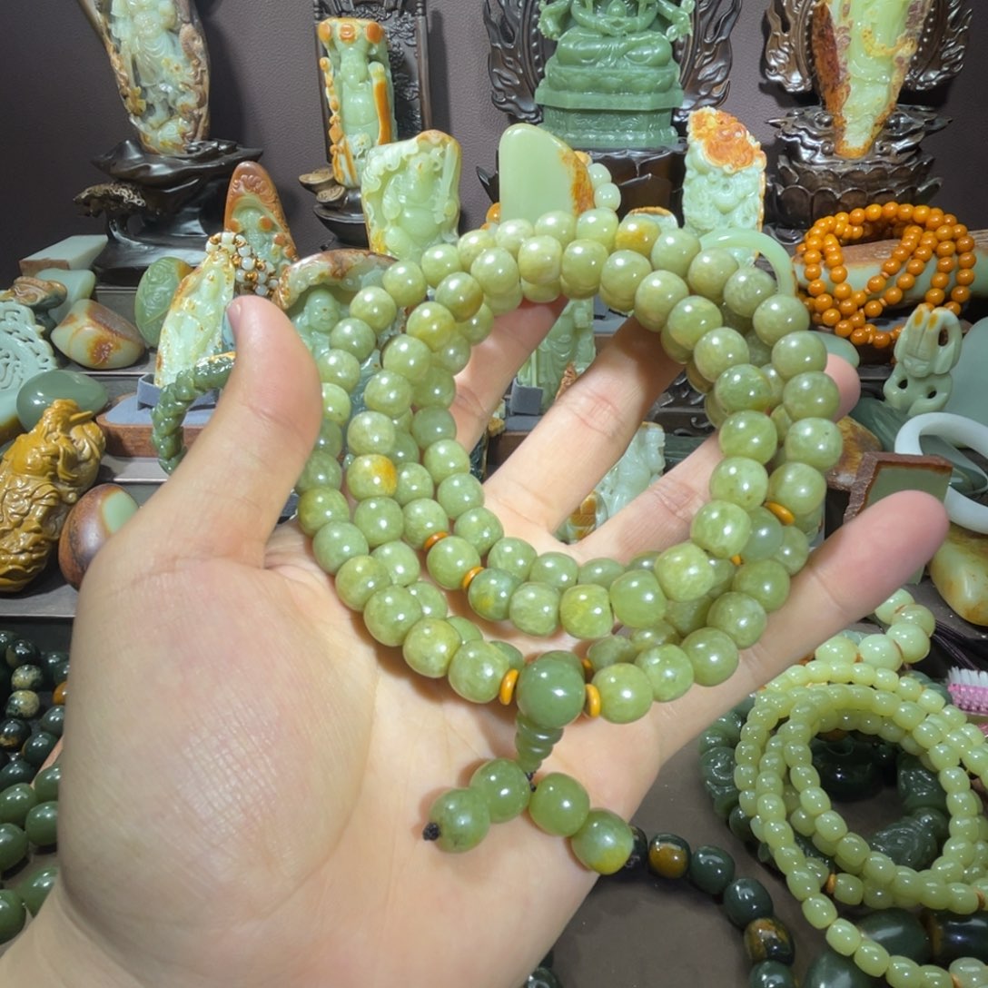 透闪石质玉108 9✖️10未镶嵌