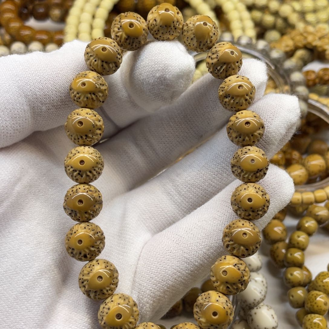 星月菩提吊坠11圆黄金瞳凤眼无相