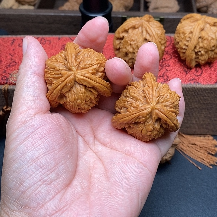 已***回把件文玩核桃白奔