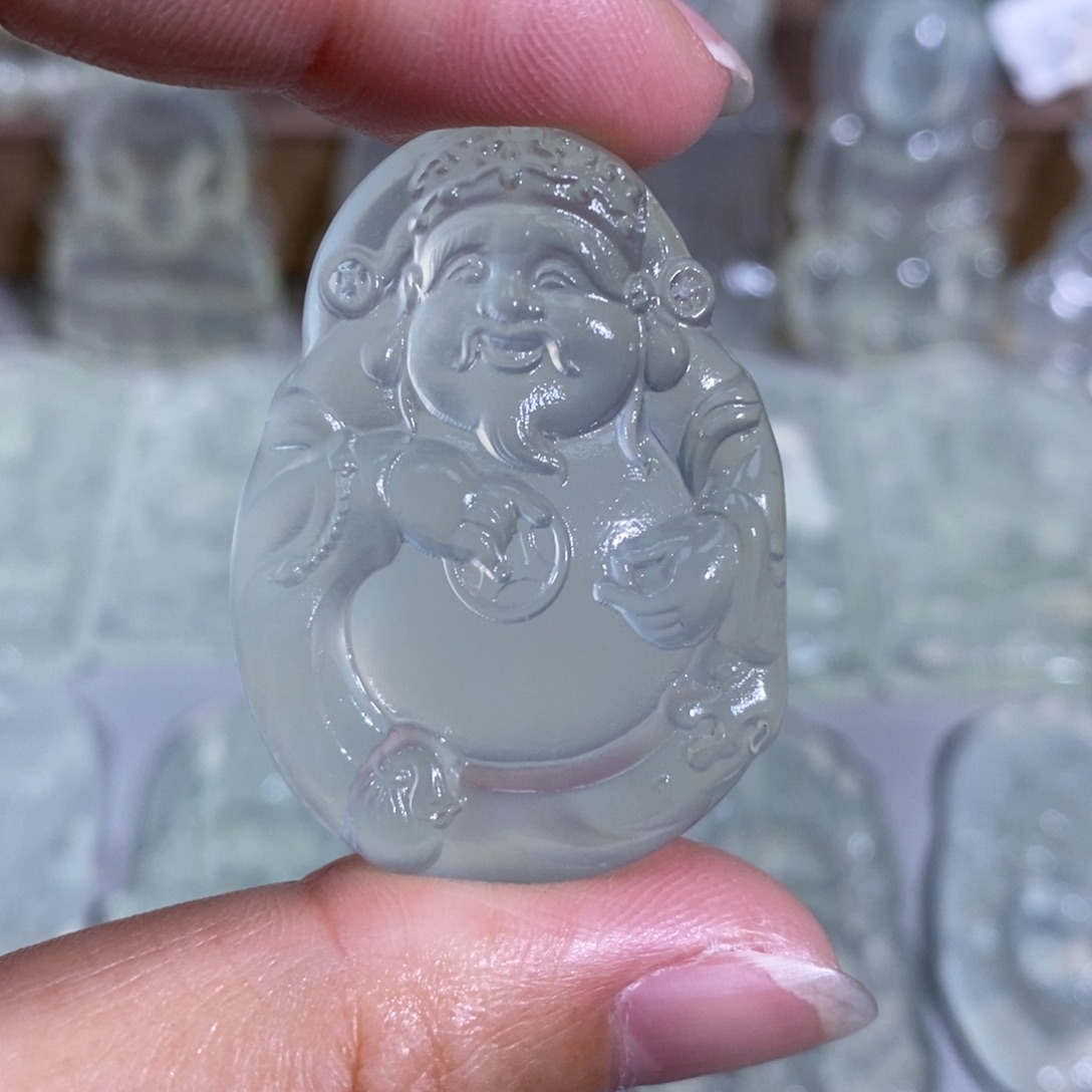 未镶嵌岫玉颈饰吊坠