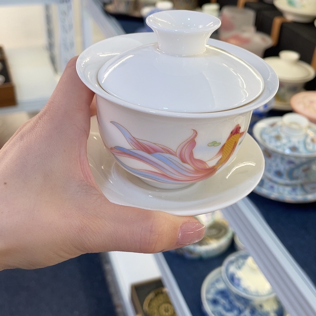 陶景德陶瓷盖碗茶具