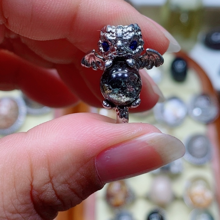 水晶戒指未镶嵌水晶