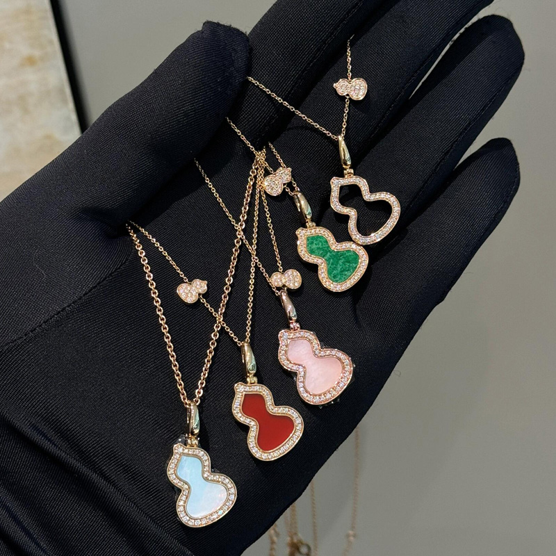 【天然钻石】18K金葫芦系列钻石项链高定版