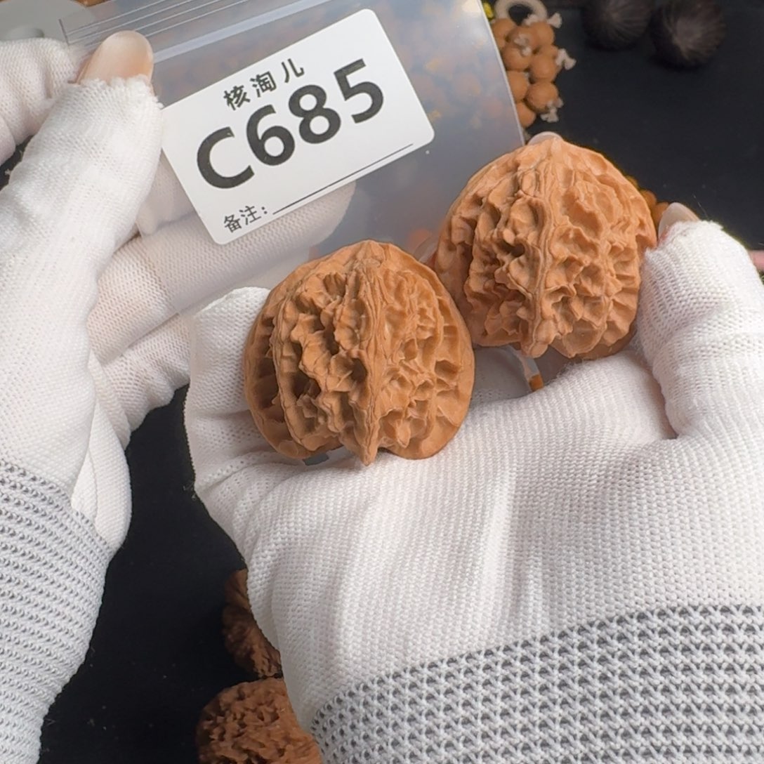 文玩核桃把件40苹果C685