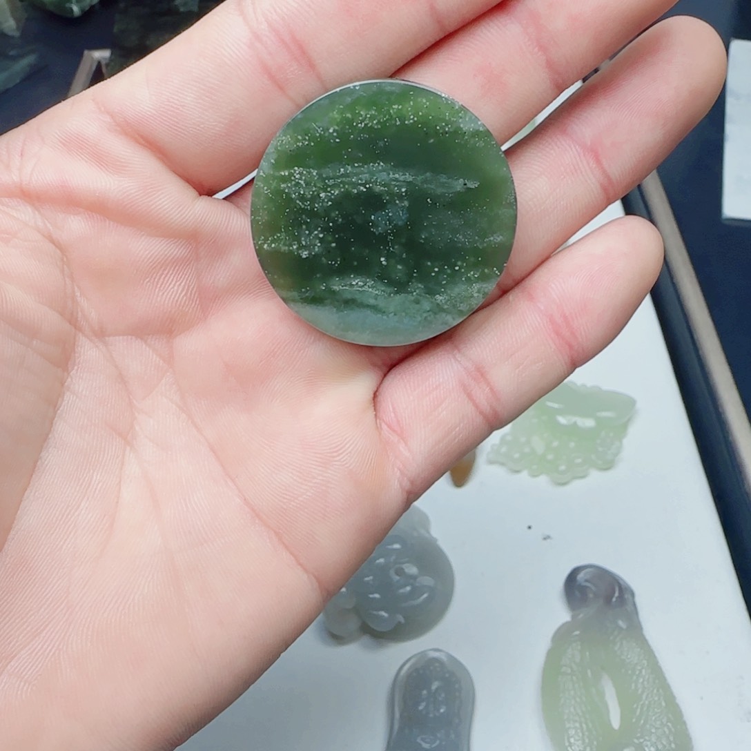 和田玉珠宝半成品未镶嵌?**?